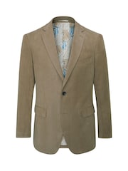 Skopes Natural Tailored Fit Padua Suede Effect Herringbone Jacket - Image 7 of 8