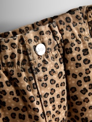 JoJo Maman Bébé Leopard Print Twill Trousers - Image 3 of 4