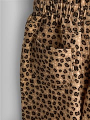 JoJo Maman Bébé Leopard Print Twill Trousers - Image 4 of 4