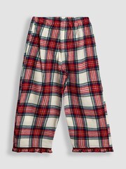 JoJo Maman Bébé Cream silver Woven Check Pretty Collar Pyjamas - Image 5 of 6