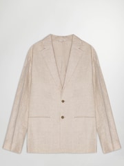 NN.07 Brown Timo Single Breasted Unlined Suit Jacket - Image 7 of 9