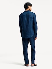 NN.07 Blue Andrew Cut Away Collar Long Sleeve Shirt - Image 3 of 9