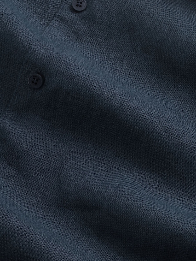 NN.07 Blue Andrew Cut Away Collar Long Sleeve Shirt - Image 9 of 9 NN.07 Blue Andrew Cut Away Collar Long Sleeve Shirt - Image 9 of 9