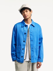 NN.07 Blue Ollie Workwear Chore Jacket - Image 1 of 8