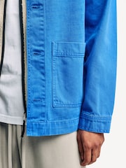 NN.07 Blue Ollie Workwear Chore Jacket - Image 6 of 8