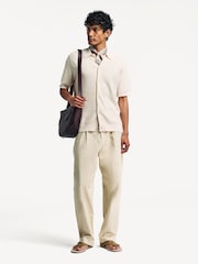 NN.07 Natural Nolan Button Through Knit Short Sleeve Shirt - Image 2 of 6