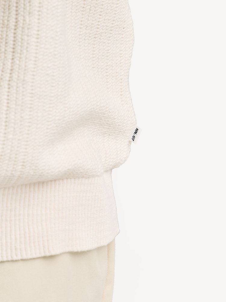 NN.07 Natural Nolan Button Through Knit Short Sleeve Shirt - Image 6 of 6