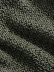 NN.07 Green Marc Textured Drawstrong Shorts - Image 6 of 6