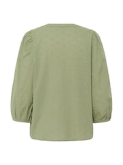 Kaffe Green KAjollia Cotton Blouse - Image 5 of 5