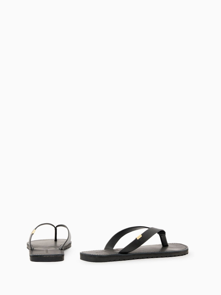 AllSaints Black Sydney Sandals - Image 4 of 6