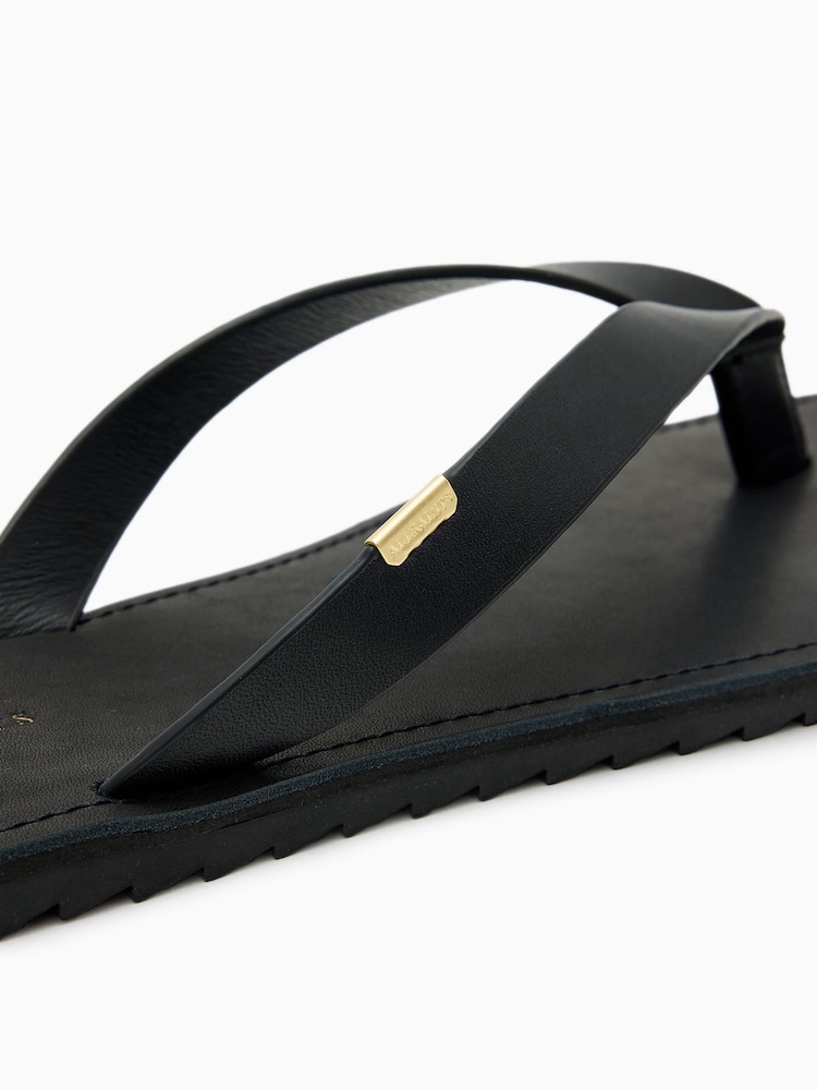 AllSaints Black Sydney Sandals - Image 5 of 6