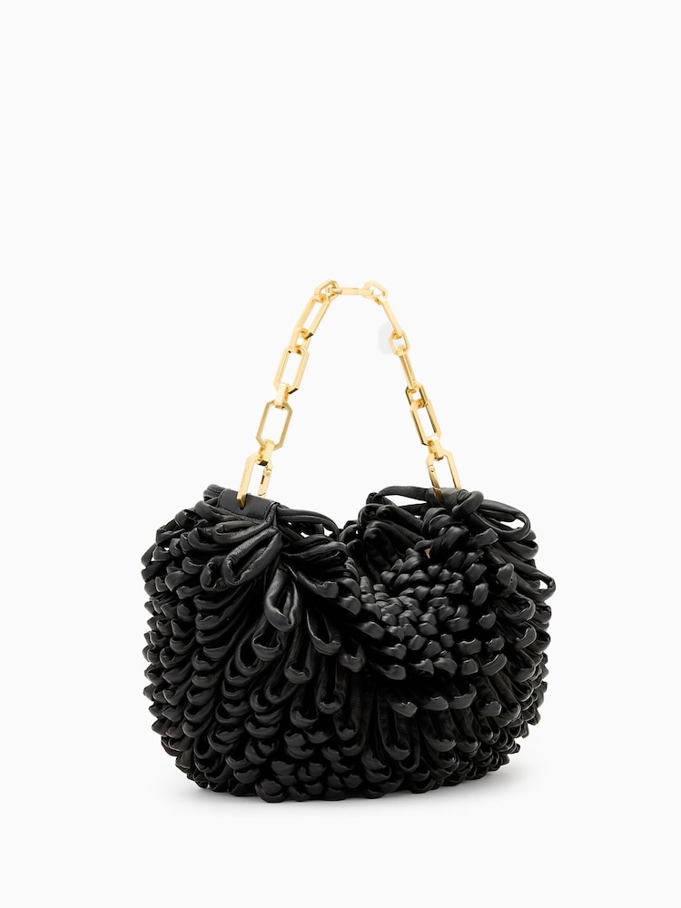 AllSaints Black Madea Mini Loop Bag - Image 2 of 7