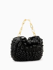AllSaints Black Madea Mini Loop Bag - Image 3 of 7