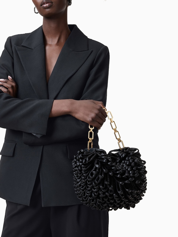 AllSaints Black Madea Mini Loop Bag - Image 7 of 7