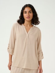 Kaffe Natural KAmilia Blouse - Image 1 of 6