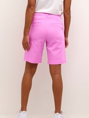 Kaffe Pink KAlea City High Waisted Long Shorts - Image 2 of 6