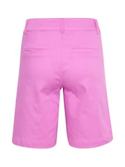 Kaffe Pink KAlea City High Waisted Long Shorts - Image 6 of 6