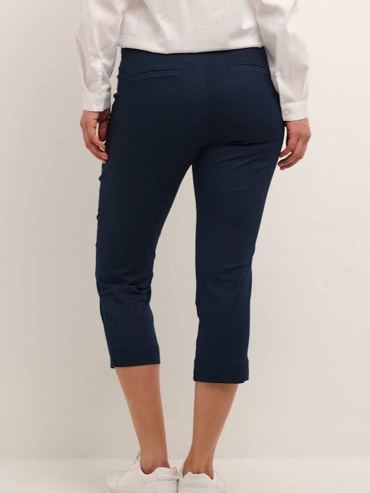 Kaffe Blue KAlea Capri Trousers - Image 2 of 6