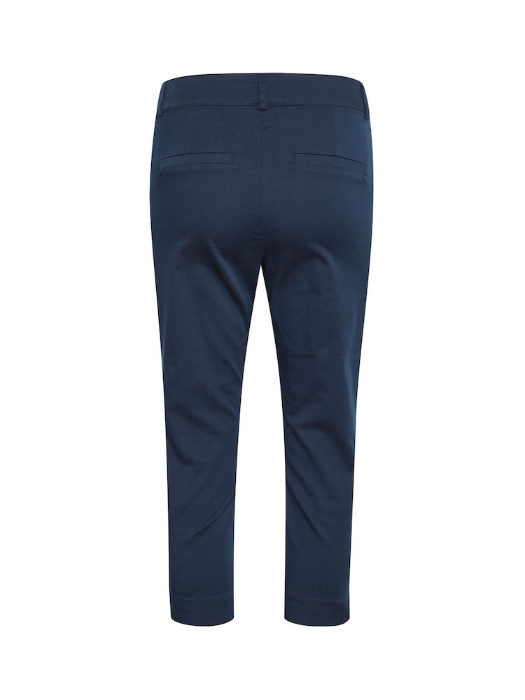 Kaffe Blue KAlea Capri Trousers - Image 6 of 6