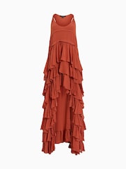 AllSaints Red Cavarly Dress - Image 10 of 10