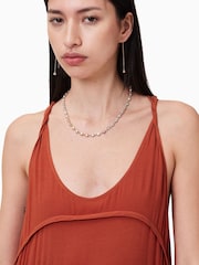 AllSaints Red Cavarly Dress - Image 4 of 10