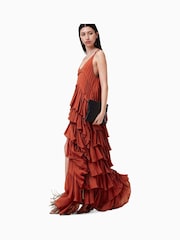 AllSaints Red Cavarly Dress - Image 7 of 10