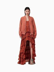 AllSaints Red Cavarly Dress - Image 8 of 10