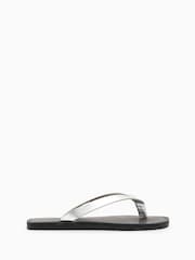 AllSaints Grey Sydney Sandals - Image 2 of 6