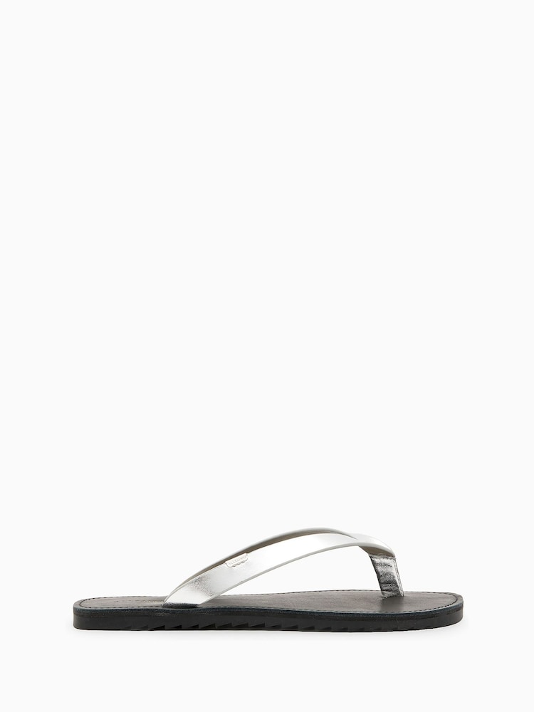 AllSaints Grey Sydney Sandals - Image 2 of 6