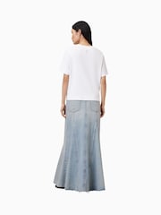 AllSaints Blue Alma Denim Skirt - Image 3 of 8