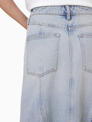 AllSaints Blue Alma Denim Skirt - Image 7 of 8