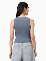 AllSaints Grey Cruz Waistcoat - Image 5 of 6