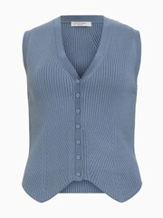 AllSaints Grey Cruz Waistcoat - Image 6 of 6