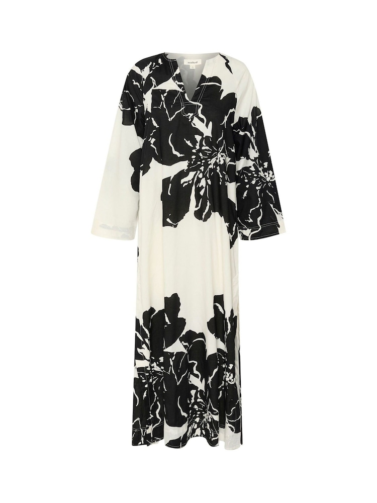 SLJoanne Maxi Long Sleeve Kaftan 100% Cotton Dress - Image 1 of 1