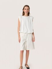 Soaked in Luxury 100% Cotton SLJina Sleeveless Balloon Tank White Top - Image 3 of 6