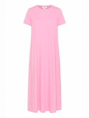 Soaked in Luxury SLAeve Short Sleeve 100% Cotton Maxi Dress - Image 1 of 2