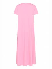 Soaked in Luxury SLAeve Short Sleeve 100% Cotton Maxi Dress - Image 2 of 2