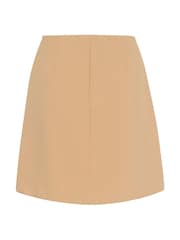 Soaked in Luxury SLCorinne A-Line Brown Mini Skirt - Image 2 of 2
