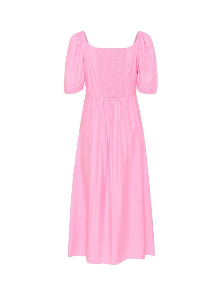 Soaked in Luxury Pink SLEmine Haiku Short Sleeve Midi Dress - Image 2 of 2