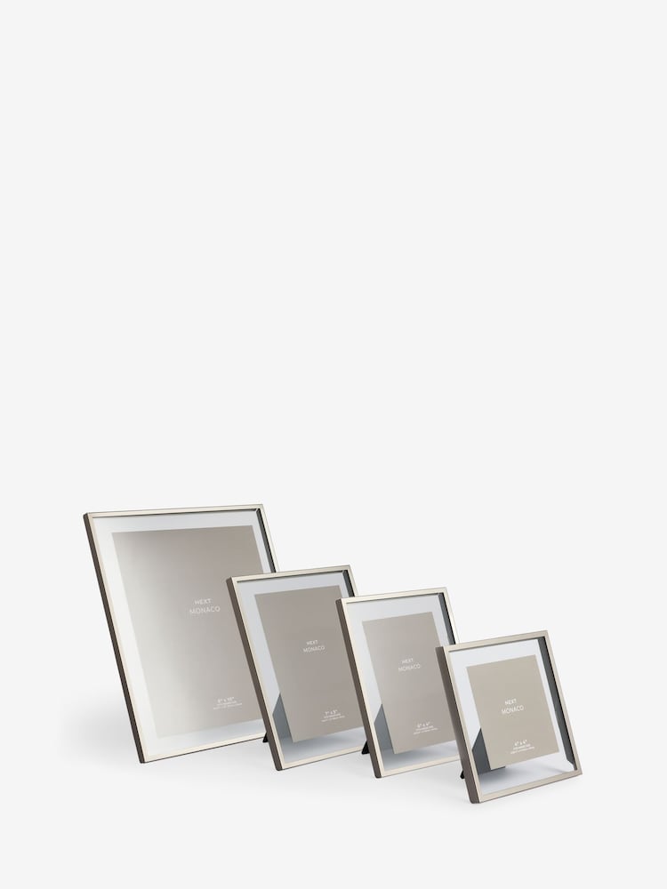 Grey Monaco Metal Photo Frame - Image 1 of 5