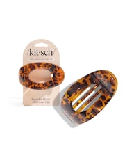 Kitsch Large Flat Cloud Brown Hair Clip Tort - Image 1 of 5