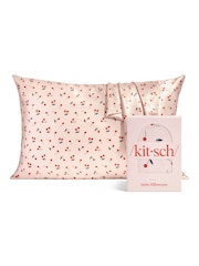 Kitsch Cherry Print Satin Pillowcase - Image 1 of 5