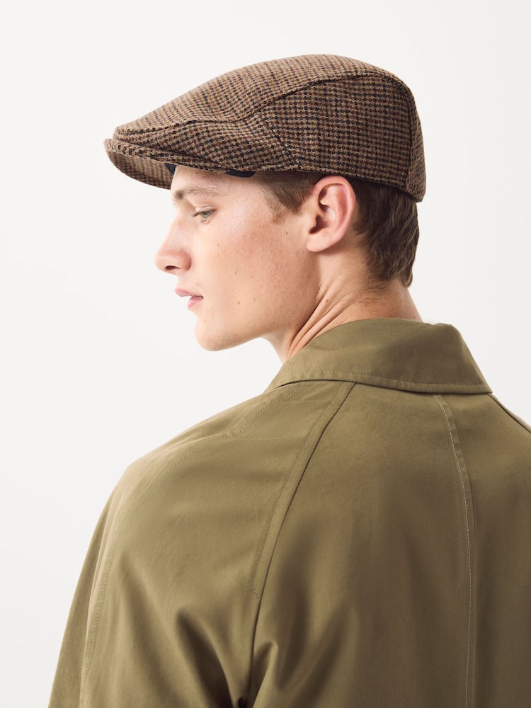 Dogtooth Brown Flat Cap - Image 6 of 6 Dogtooth Brown Flat Cap - Image 6 of 6