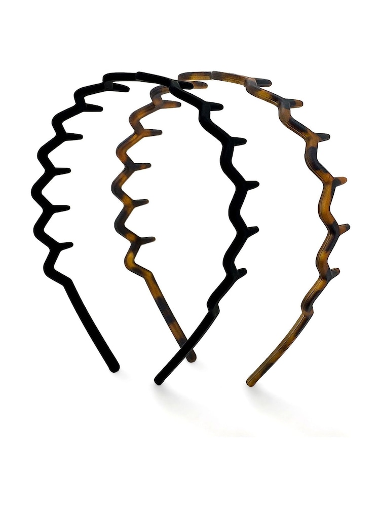 Kitsch Zigzag Headbands 2 Pack - Image 1 of 5