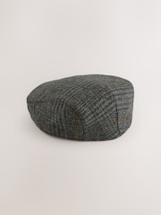 Brun - Casquette plate Harris Tweed à carreaux - Image 5 de 6