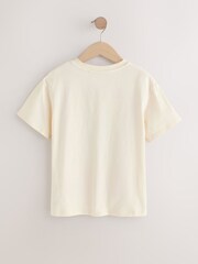 Ecru/Pink Sardine Oversized Graphic Print T-Shirt (3-16yrs) - Image 4 of 6