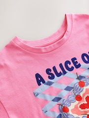 Pink Cake Food Graphic 100% Cotton T-Shirt (3-16yrs) - Image 3 of 4
