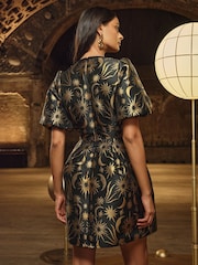 Love & Roses Jacquard Mini Dress - Imagem 4 de 4