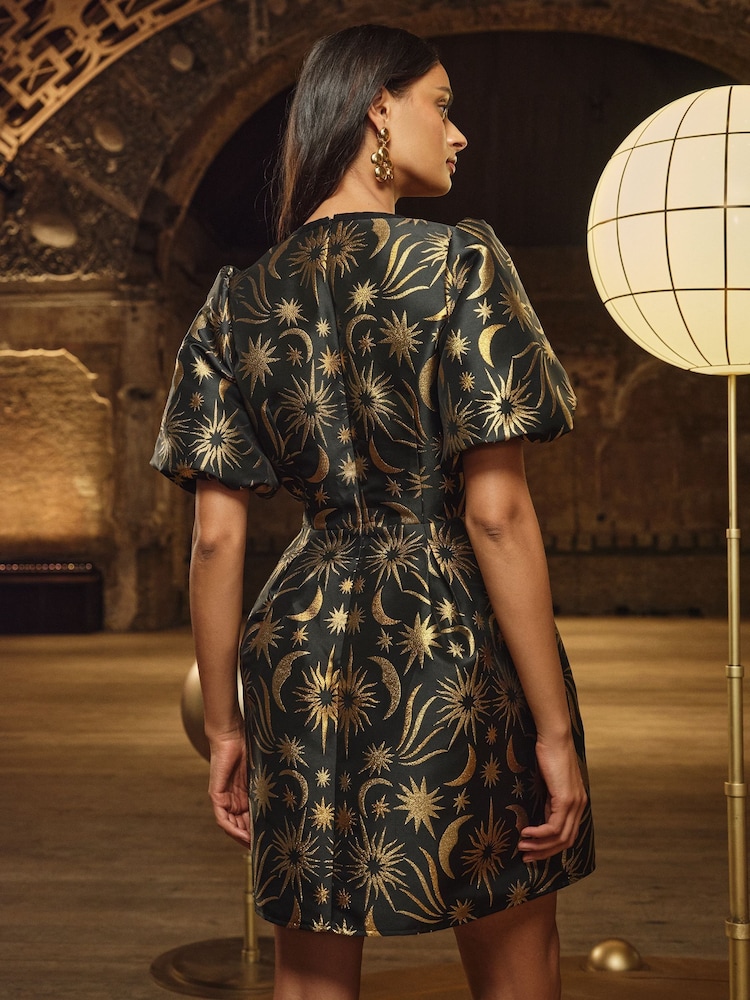 Love & Roses Jacquard Mini Dress - Imagem 4 de 4