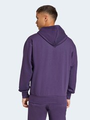 adidas Purple Essentials Feelcozy Fleece Hoodie - Image 2 of 6